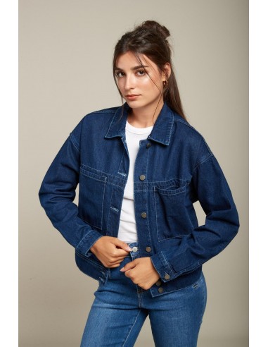 Blue Denim Jean Jacke - Papa Les magasins à Paris et en Île-de-France