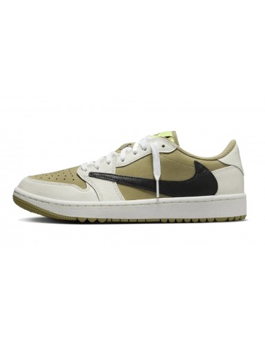 Air Jordan 1 Retro Low Golf Travis Scott Neutral Olive les ligaments