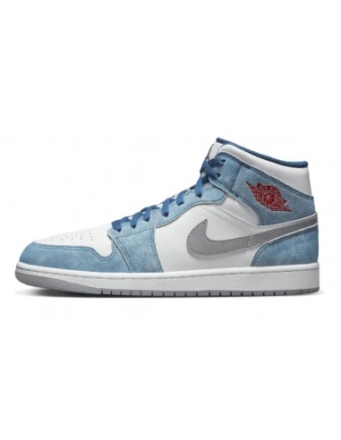 Air Jordan 1 Mid French Blue Fire Red france