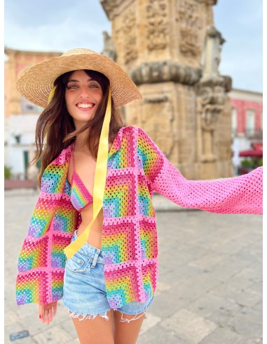 PINK RAINBOW LITTLE JACKET de l' environnement