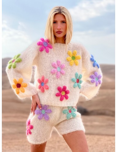 SWEATER FREE FLOWERS ECRU (Fall / Winter) en ligne des produits 