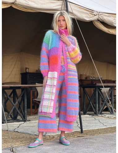 COAT PATCHWORK PASTELS brillant des détails fins