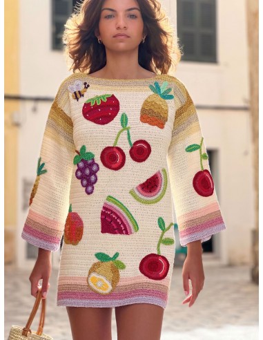 DRESS SLEEVES 3/4 TUTTI FRUTTI Profitez des Offres !