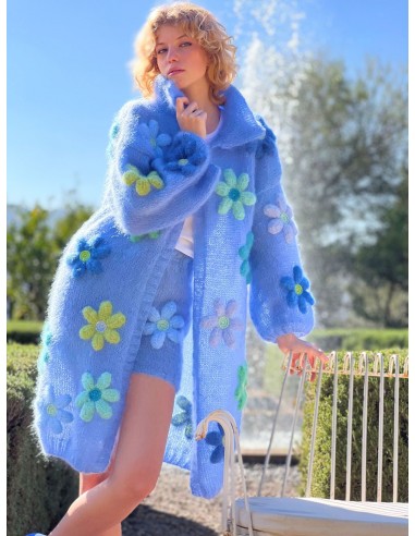 COAT FREE FLOWERS BLEU des créatures d'habitude