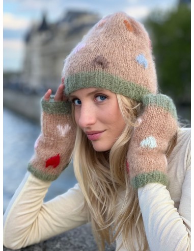 HAT & MITTENS MON AMOUR BEIGE JUSQU'A -70%! 