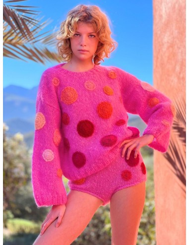 PULL DOTS ROSE offre 