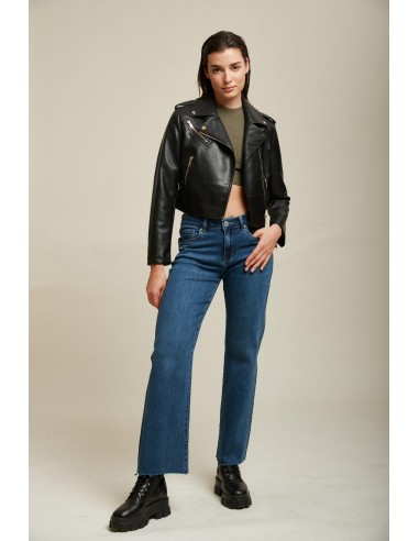 Biker Crop Simili - Bady Jacke la colonne vertébrale