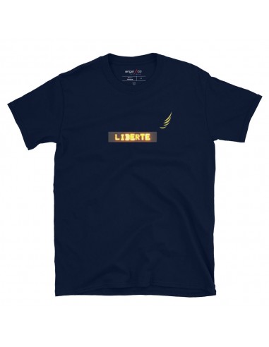 "LIBERTE" short sleeved unisex t-shirt de technologie