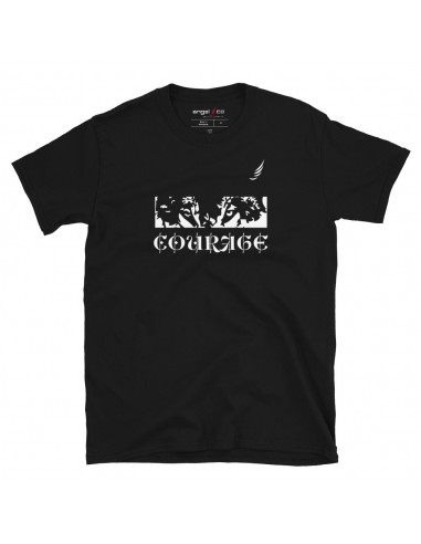 "COURAGE" Short-Sleeve Unisex T-Shirt chez Cornerstreet bien 