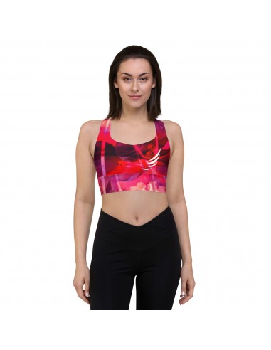 "Rose Waterflower" Longline sports bra En savoir plus