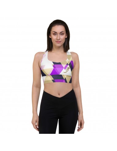 "Check Pattern" Longline sports bra Dans la société mordern