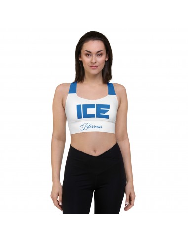 "Ice Blue" Longline sports bra de votre