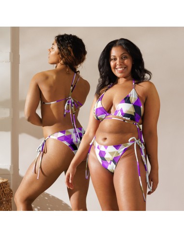 "Jack Pattern" recycled string bikini livraison et retour toujours gratuits