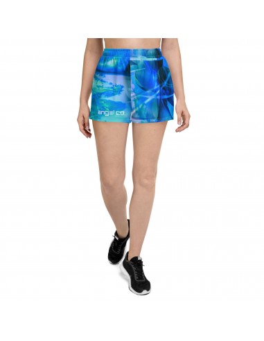 "Blue Waterflower" Recycled Athletic Shorts Voir les baskets