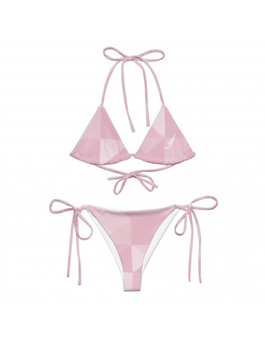 "Pastel Rose" recycled string bikini la chaussure