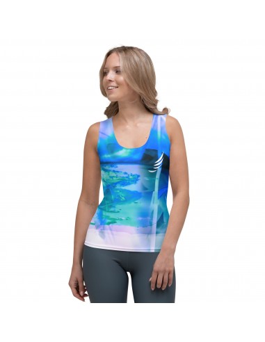 "Blue Waterflower" Sublimation Cut & Sew Tank Top d'Europe débarque