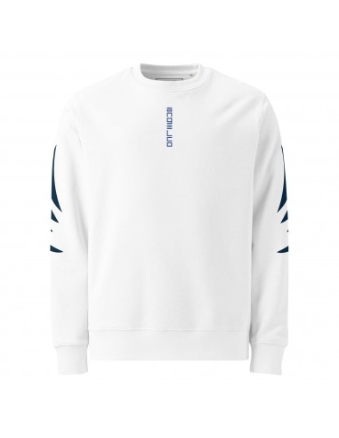 "Navy White" cotton ring-spun eco sweatshirt en stock