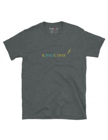 "REVOLUTION" Short-Sleeve Unisex T-Shirt rembourrage situé sous